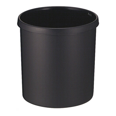 Runder Papierkorb 18 Liter -Schwarz